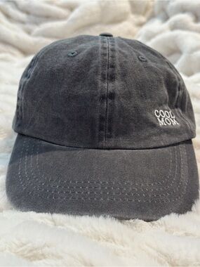 Pacific Brim “COOL MOM” Embroidered Baseball Hat – Gray | Eco-Friendly
